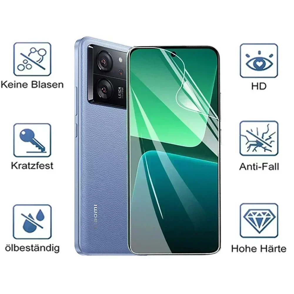 4IN1 Hydrogel Film for Xiaomi 13T 13 12T 12 11T 10T 10 9T 9 8 Lite Pro Camera Lens Screen Protector for Xiaomi 13 12S 11 Ultra