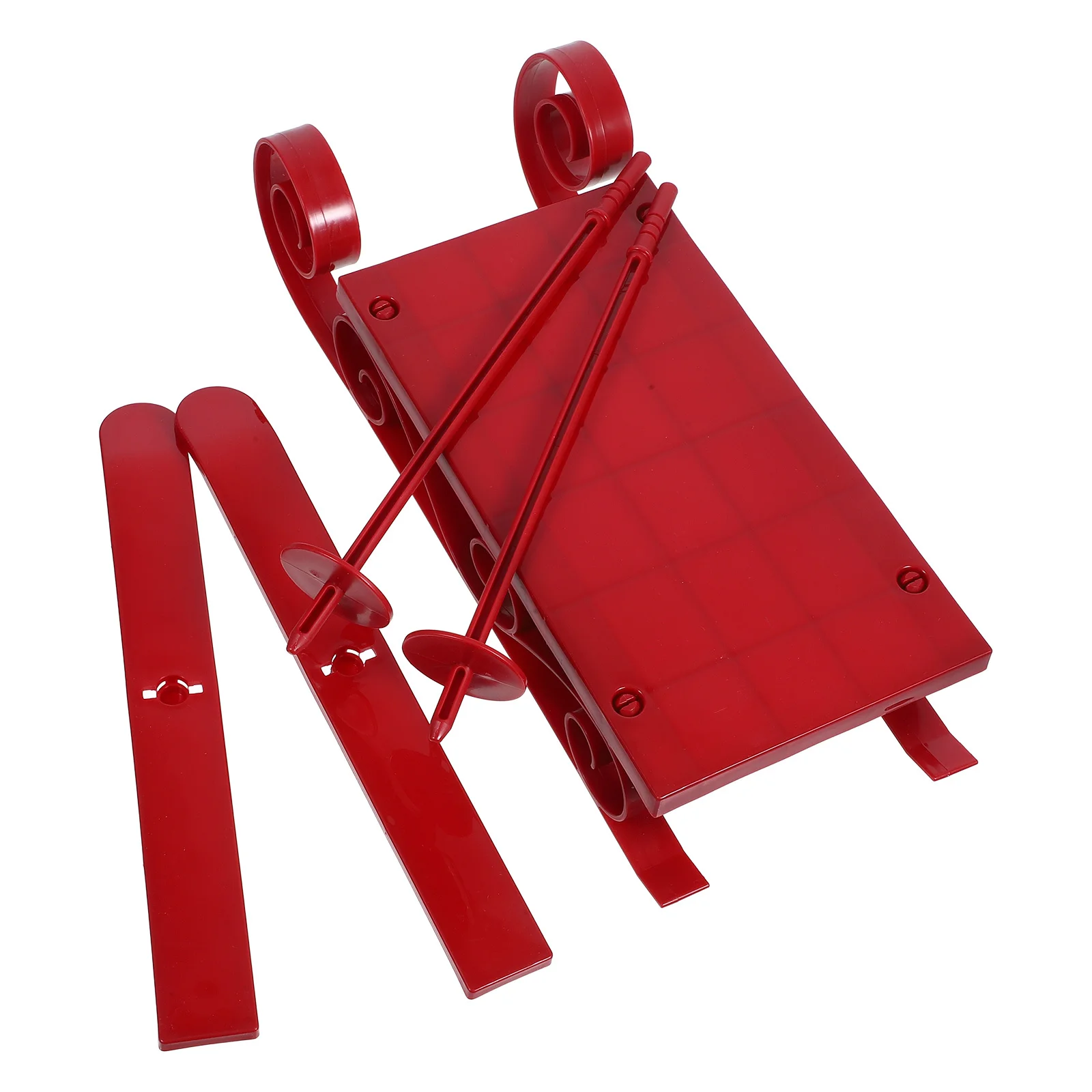 

Compact Christmas Sleigh Skiing Board Decor Xmas Tree Pendant Smooth Edges Stable on Smooth Surfaces Ideal for Home Parties