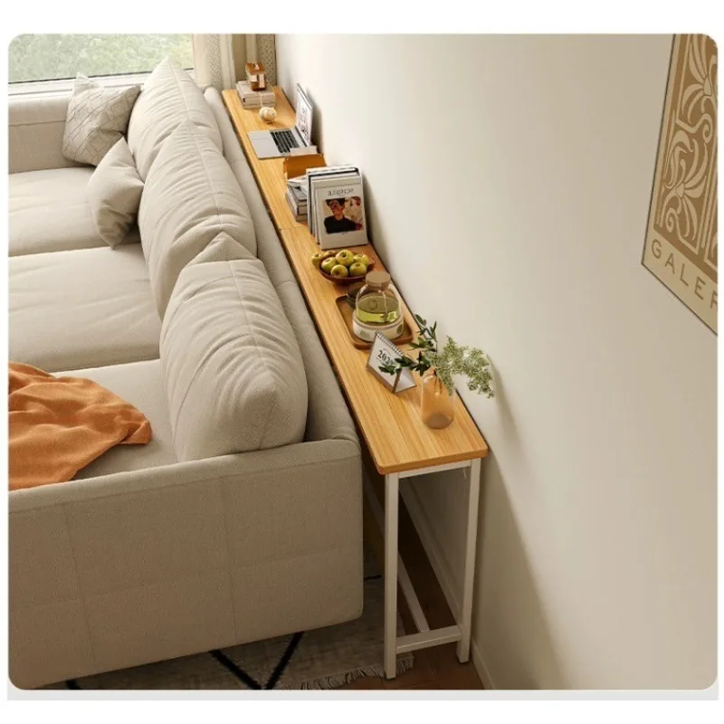 Narrow table by the bed Narrow crevice Long table Against the wall Bed end table Sofa rear shelf Backrest cabinet Gap locker