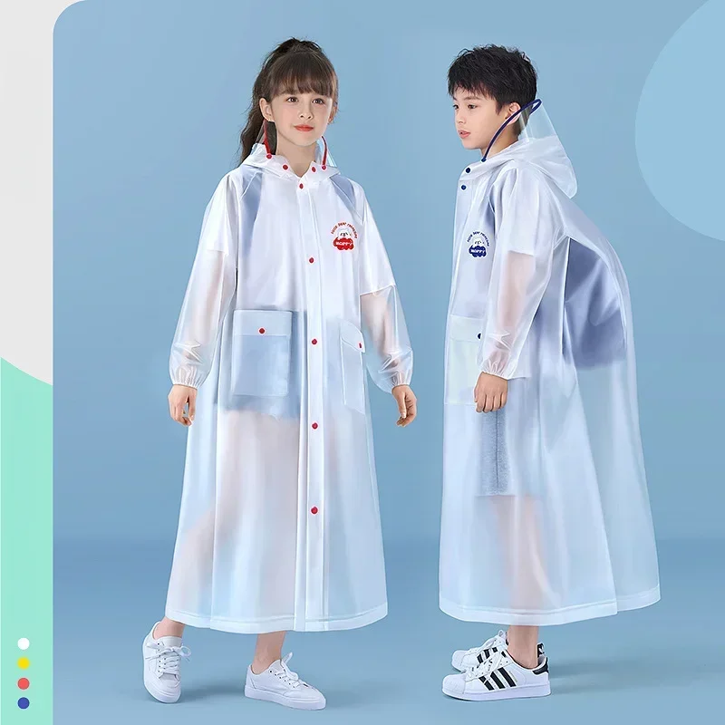 

Non Disposable Cartoon Raincoat for Boys and Girls with Schoolbag Position