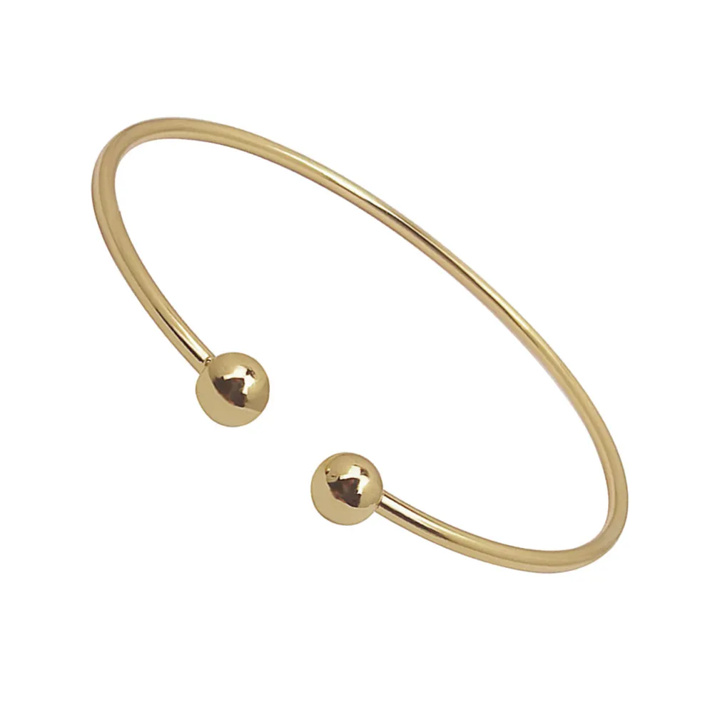12Pcs Silver Plated Garlic Bracelet Open Cuff Double Bead Bangle Stylish Unique Accessory Versatile Silver Plated Bracelet