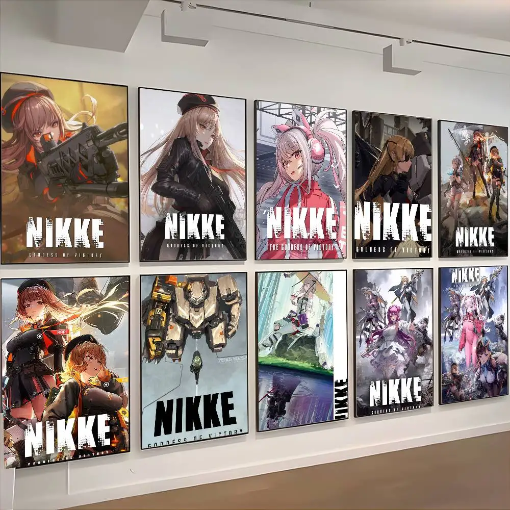 ملصق G-Goddess of Victory Nikke عالي الدقة على الحائط اللاصق المقاوم للماء وغرفة المعيشة المنزلية وغرفة النوم والديكور الجمالي #1