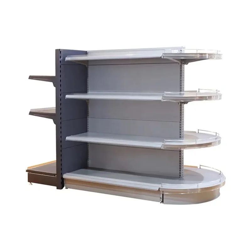 custom.Factory Price Metal Convenience Store Double Sided Supermarket Gondola Shelving Store Shelves Display Racks