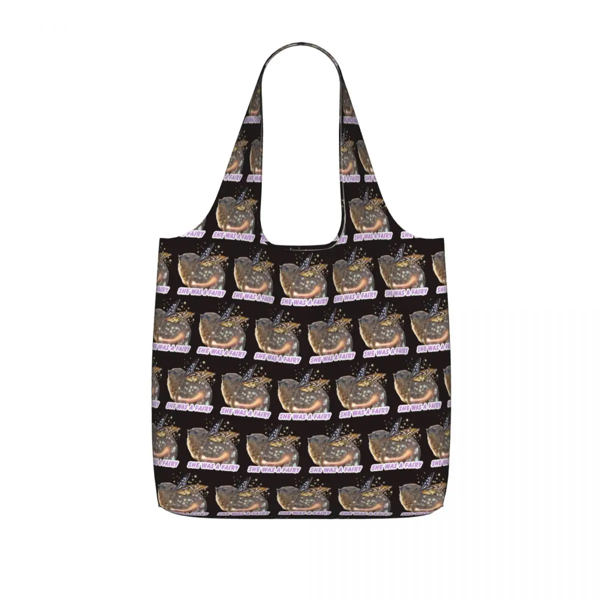 Rock Hyrax Fairy Shopping Tote Bag Canvas Large Capacity Shoulder Bags Shopper Grocery Handbag for Women