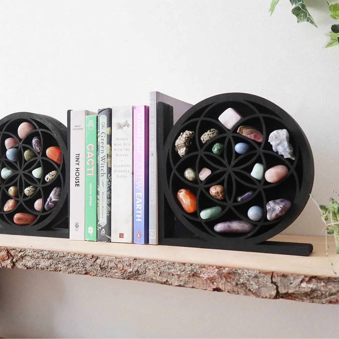 القمر الشمس كريستال الجرف الفن الزخرفية بوهو الدفتين كريستال رف الدفتين الزخرفية لديكور المكتب ديكور المنزل الغرفة الجمالية #6