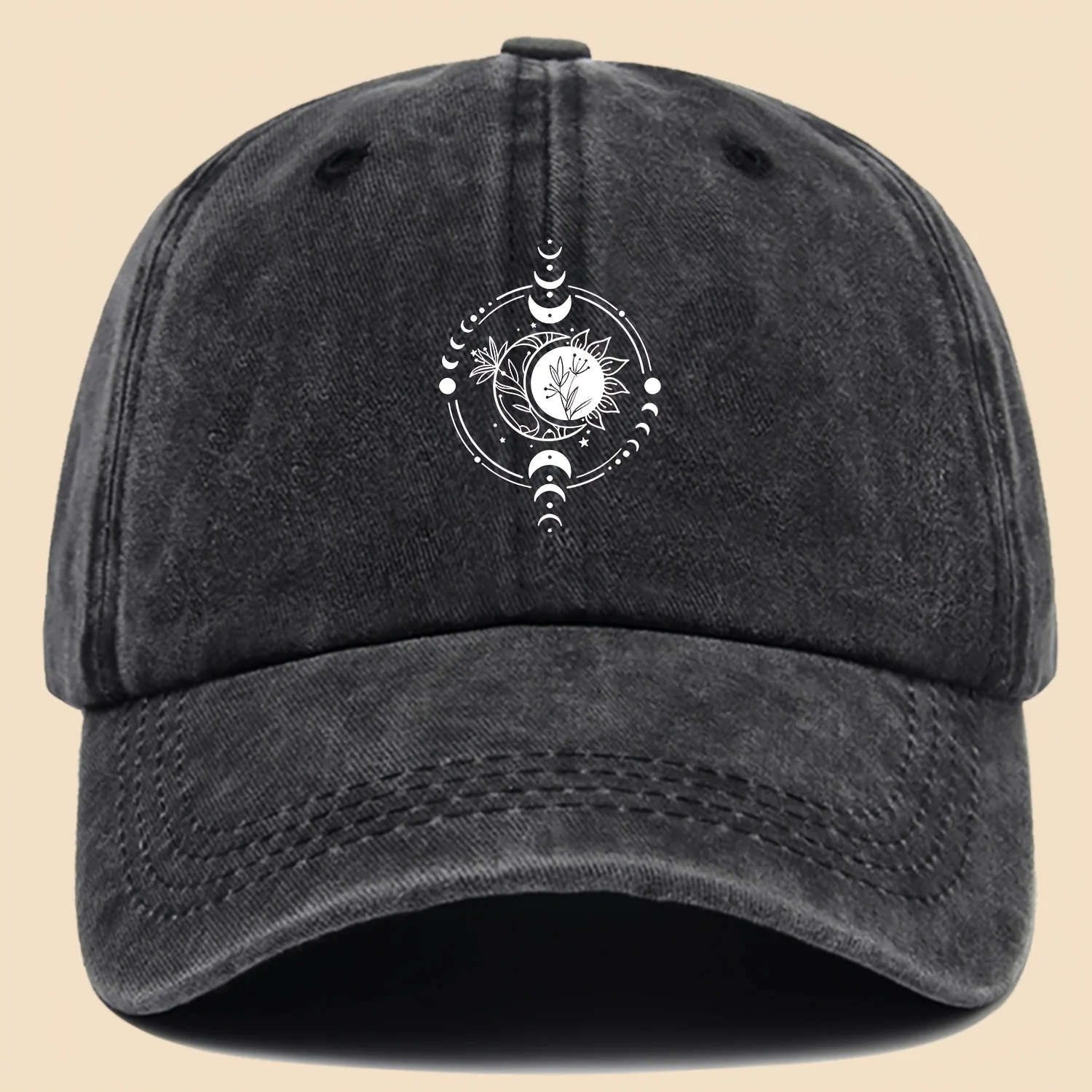 

Бейсболка унисекс с принтом «Небесные цветы», винтажная, с эффектом потертости, для активного отдыха, регулируемая