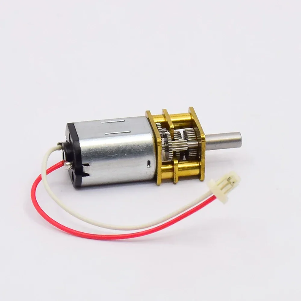 Small N20 Full Metal Gearbox Gear Reduction Motor DC 5V 6V 9V 12V 80RPM Slow Speed Large Torque Low Noise for Smart Car Robot