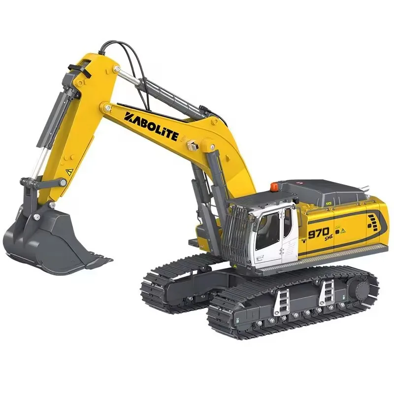 รถขุด Huina 1599 อัพเกรด 1/14 K5901 อัลลอยด์ รีโมทคอนโทรล สกรูขุด RC รถขุด