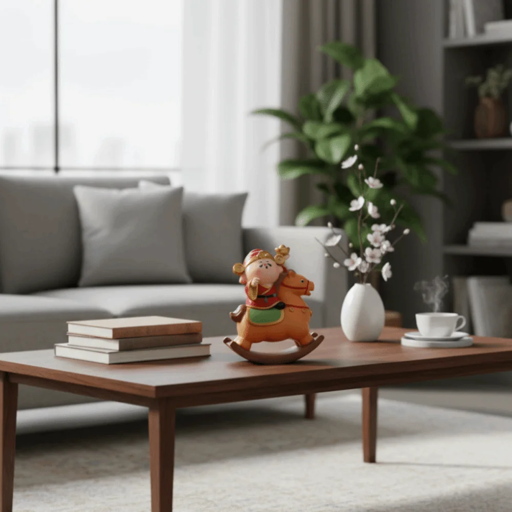 

Смола 2026, фигурки года лошади, китайский стиль, талисман, лошадка-качалка, орнамент, благословение, год лошади, статуя лошади