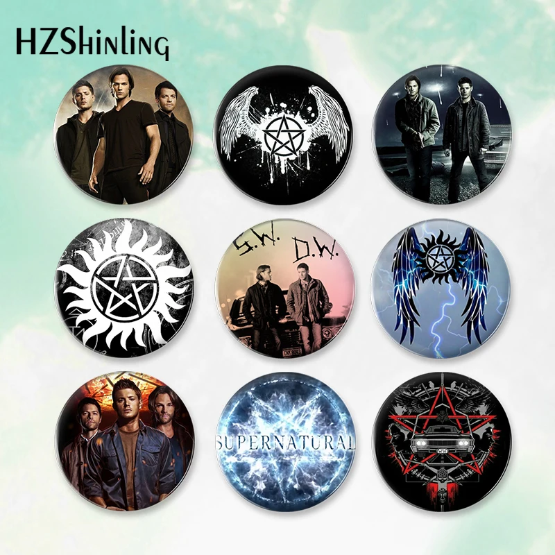 2023 New Cartoon Supernatural TV Round Button Badge Brooch For Clothes Backpack Decoration Pin Jewelry