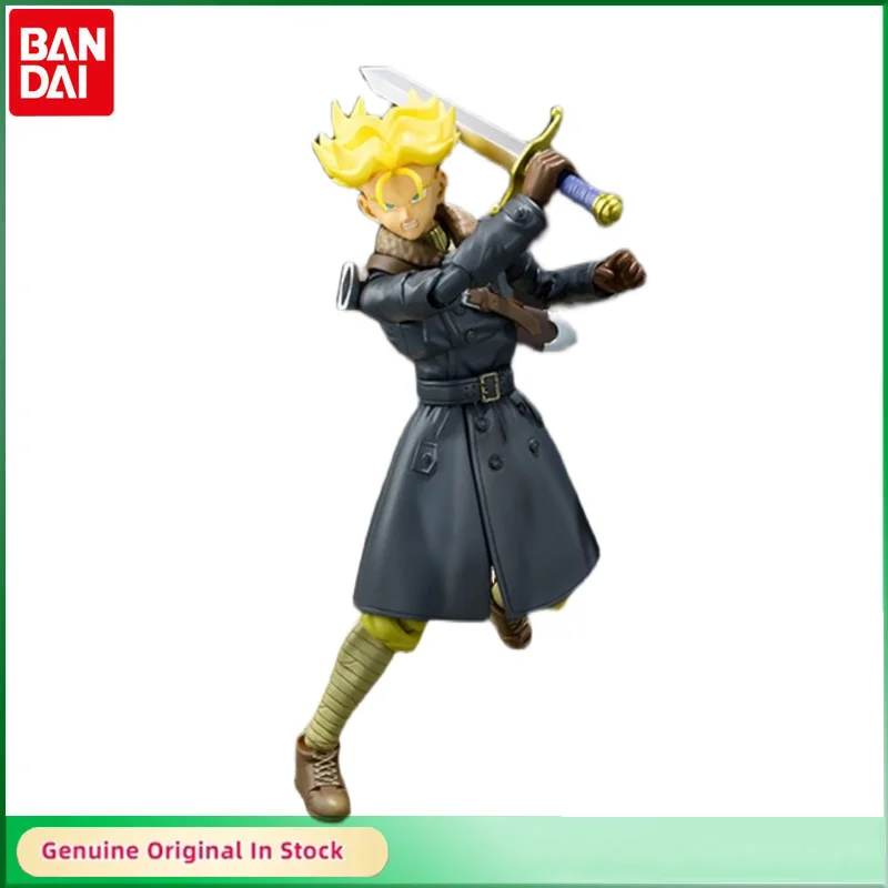 

Bandai Original SHFiguarts Dragon Ball Super Saiyan Trunks Anime Action Figure Active Joints Model Collectible Gift