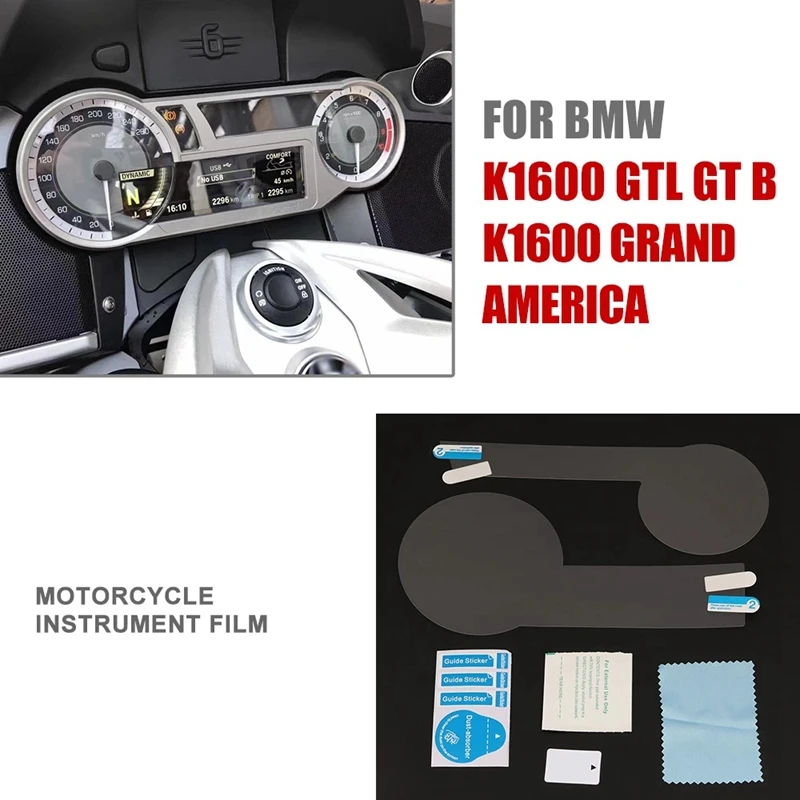 Motorcycle Dashboard Anti-Scratch Film Dashboard Protective Film Instrument Film For BMW- K1600GTL K1600GT K1600 K1600B