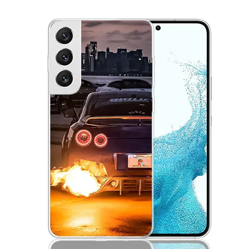 Funda de teléfono GTR Sport Car JDM para Samsung Galaxy S25 S24 S23 S22 S21 FE S20 Ultra S10 Plus Art personalizada Coque Capa S24 S23 S22