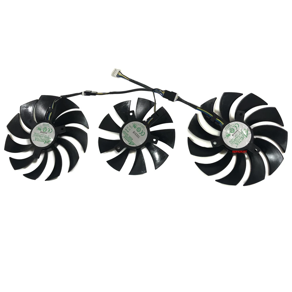 3Pcs/Set DIY FDC10015H12S,Graphics Video Card Fan,GPU VGA Cooler,For Kuroutoshikou GALAKURO RD RX 6800 RX6800 XT E16GB TP