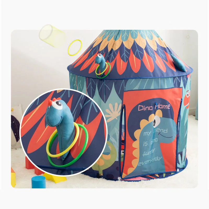 ODIES-Kids Tenda da dinosauro Casa da gioco per bambini Tenda da gioco per bambini Tenda da gioco portatile per bambini Tenda pieghevole Casa da gioco per bambini
