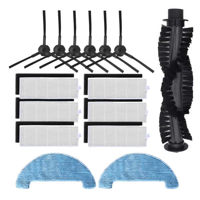 الرئيسية الأسطوانة الجانب فرشاة Hepa تصفية ممسحة القماش ل Osoji 950 990 680 870 AMIBOT الحيوان H2O الاتصال IBoto الذكية X610G أكوا 615GW