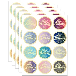Happy Birthday Stickers Seals Labels (Pack of 60) 2