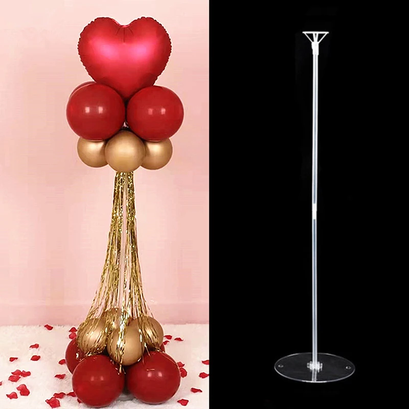 70cm decorazioni per feste di compleanno palloncini Stand matrimonio tavolo porta palloncini colonna Baloon Stick accessori per la decorazione della festa a casa