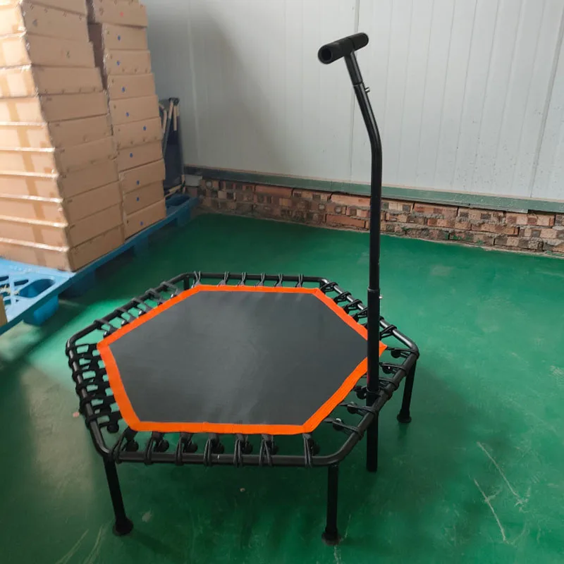 

Indoor Household Combination Adult Bungee Jumping Bed Elastic Ball Rope 45 Inch Hexagonal Adjustable Armrest Trampoline