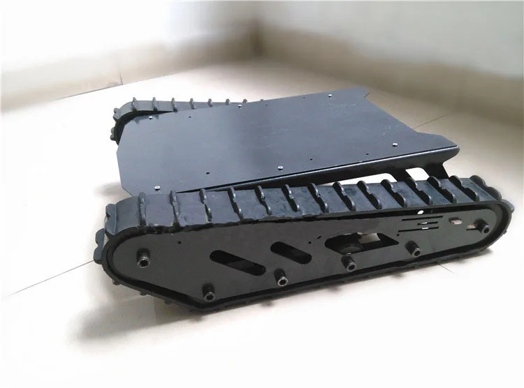 Rubber crawler  tank chassis T007 wireless remote control large load off-road vehicle tunnel desert VR shooting