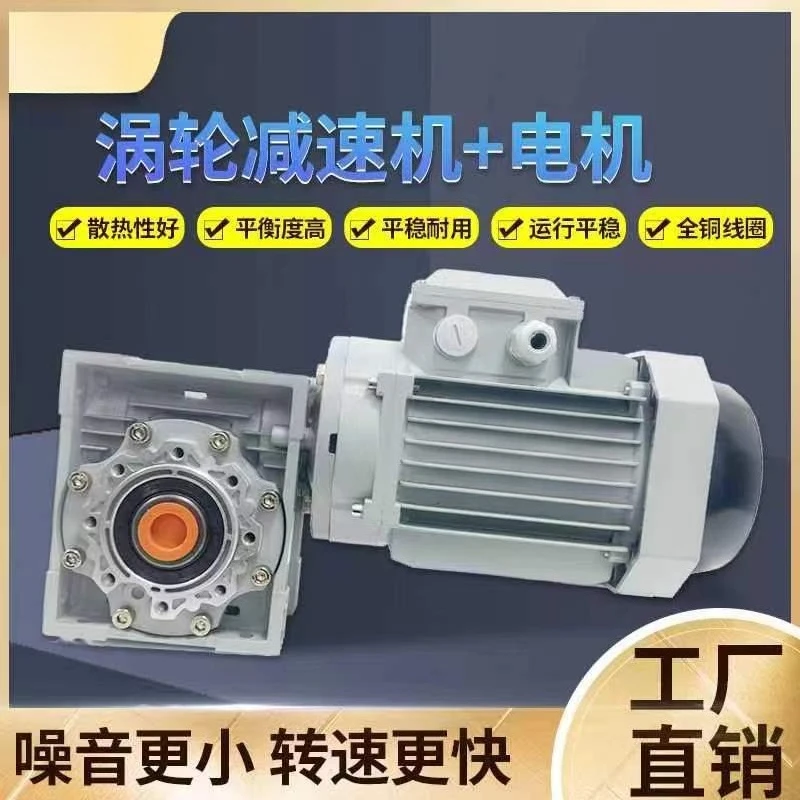 Worm gear reducer with motor supporting micro gearbox