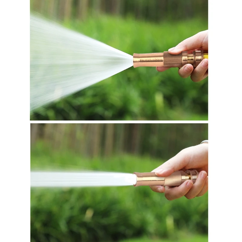 

Heavy Duty Brass Hose Nozzle High Pressure Hose Nozzle Brass for Head Garden Hos,Washing for Cars Cleaning Showering