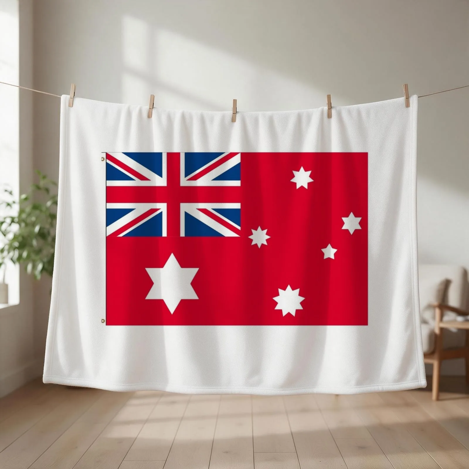 Australian 1901 Federal Red Ensign 180 x 120 cm Throw Blanket bed plaid valentine gift ideas halloween Camping Blankets