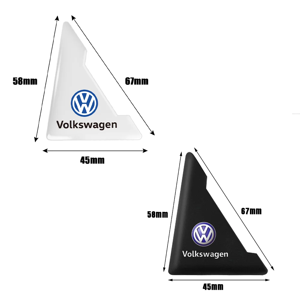 2/4 STUKS Siliconen Autodeur Hoek Cover Bumper Crash Scratch Protector Auto Accessoires Voor VW RLINE POLO golf 4 Tiguan GTI R GTD