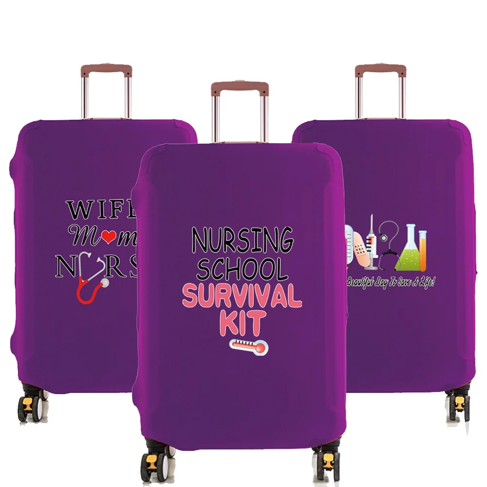 Luggage Case Suitcase Travel Dust Cover Luggage Protective Covers for 18-32 Inch  Travel Accessories Nurse Series Pattern