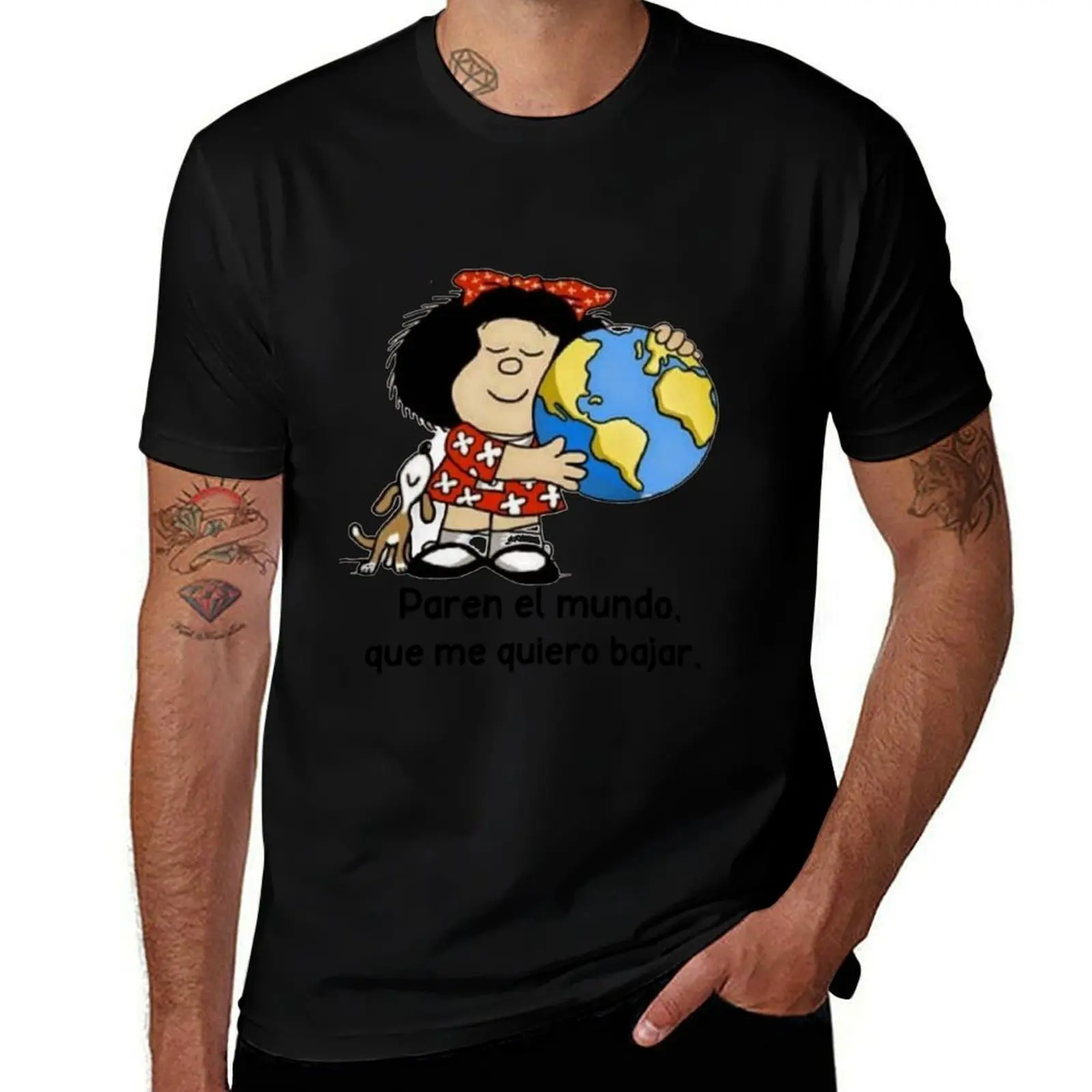 

Paren el mundo, que me quiero bajar T-Shirt shirts graphic tee affliction shirts topping summer tops mens vintage t shirts