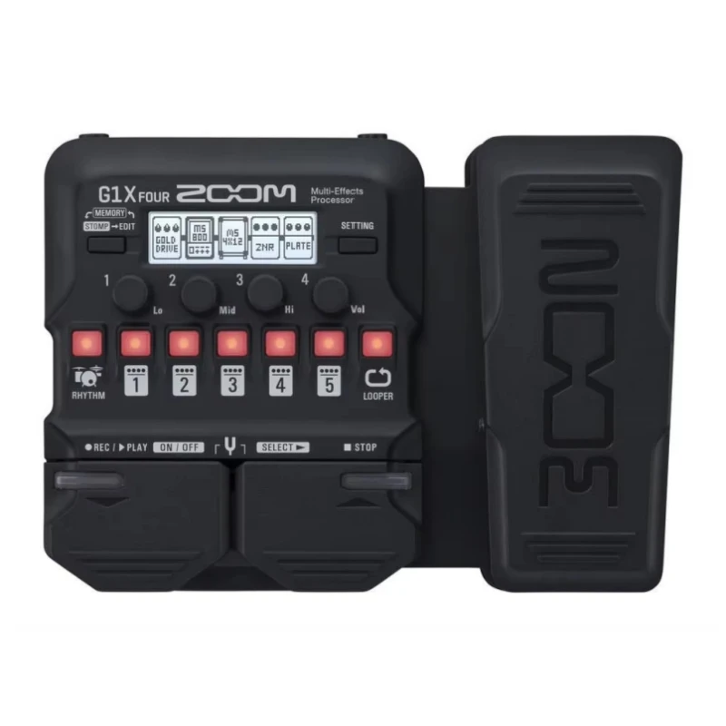 ZOOM G1X Four G1 FOUR pedal guitar multi-effects processor with expression pedal new multi effect guitar effectors