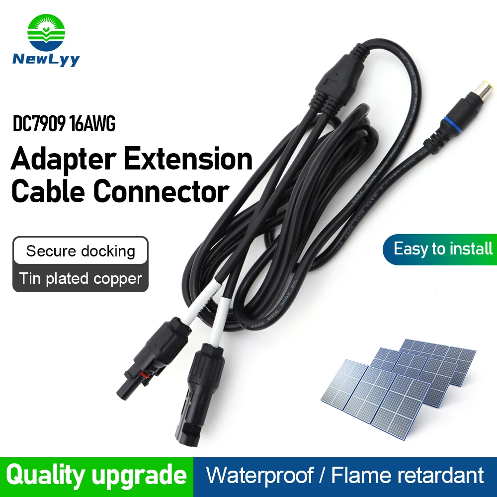 PPO Plastic High Flame Retardant Dc7909 Cable Connector 16awg Adapter Wear-Resistant Durable Extension Cable Connector