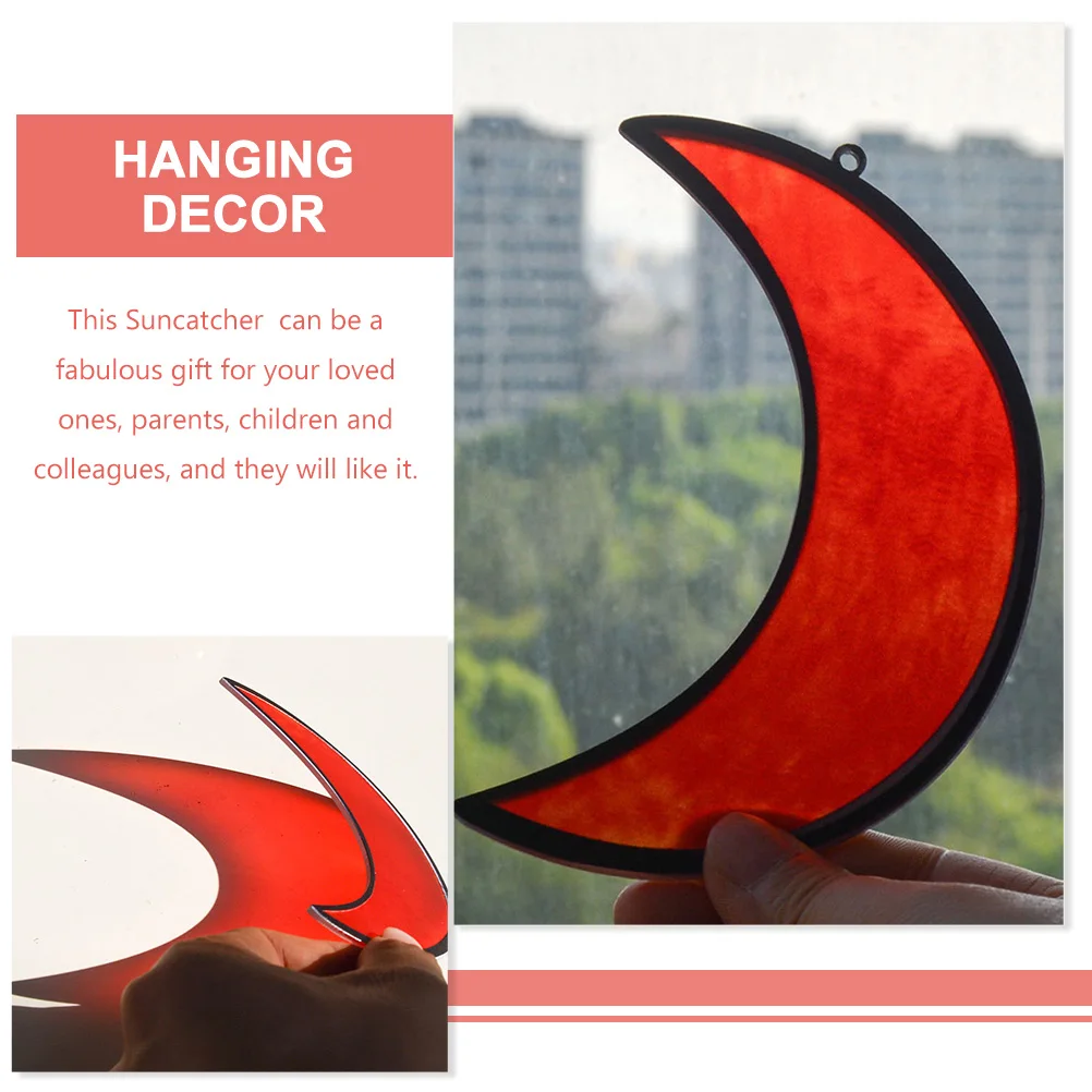 

2 Pcs Sun Catcher Pendant Window Decorations Hanging Wall Sticker Acrylic Indoor Suncatcher for
