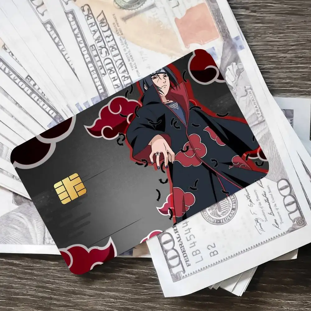 أنيمي A ka tsu ki U-Uchiha Itachi المشارك الائتمان الجلد غطاء بطاقة ملصقات 4 قطعة فيلم حافلة تمرير الجبهة الديكور الخصم البنك #6