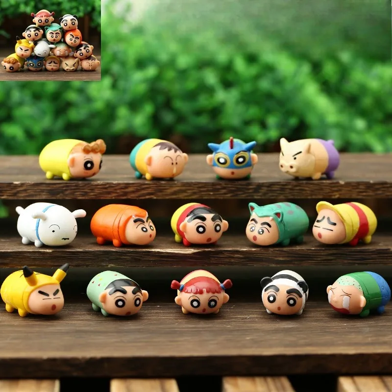 

Crayon ShinChans Mini Cartoon Toys Stackable Cute Cake Baking & Dessert Decoration Ornaments Car Interior Decor Mini Figurines