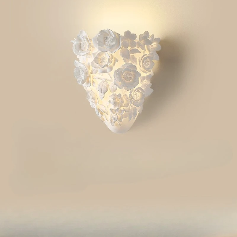 French Wall Lamp Original Carved Living Room Bedroom Background Wall Lighting Hotel Private Room Aisle Medieval Style Wall Lamp
