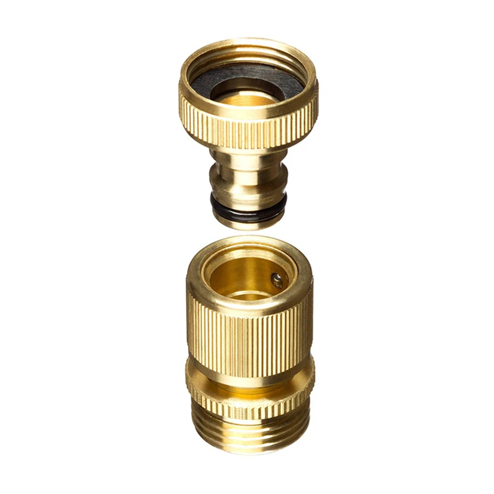 

External Thread Water Connector Gasket Garden Hose Quick Connect Repair Adapter for RV Boat Sprayer Nozzle