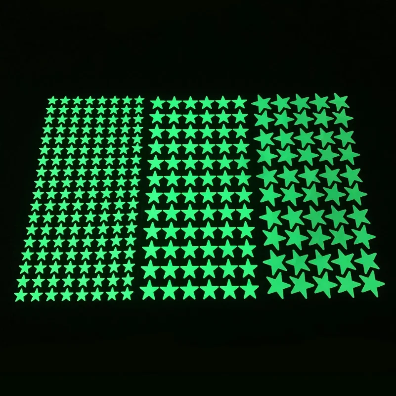 Luminous Wall Stickers for Kids Rooms Dots Stars Ceiling Wall Decals Glowing Stickers Wall Decals Glow In The Dark Home Decor