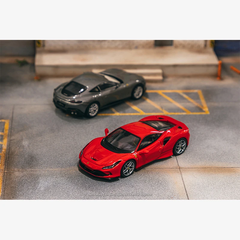 PreSale TW 1:64 FERRARI F8 TRIBUTO PORTOFINO Magazine Limited In Books Diecast Car Model Collection Toys Tarmac Works
