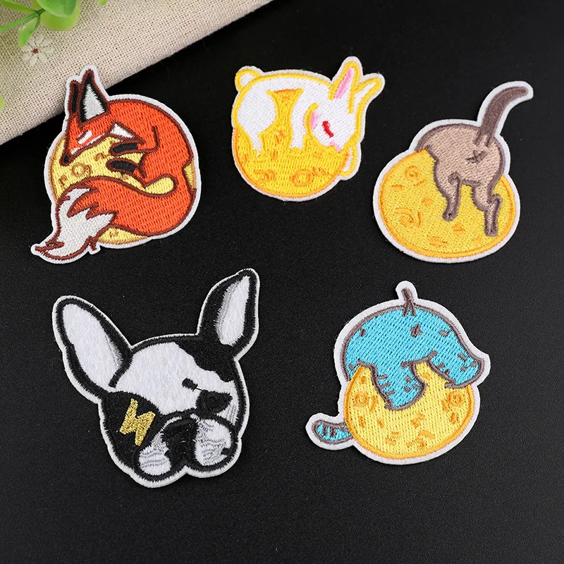 New Fashion 2pcs/Package Planet Exquisite DIY Moon Animal Clothing Decoration Cartoon Embroidery Patch