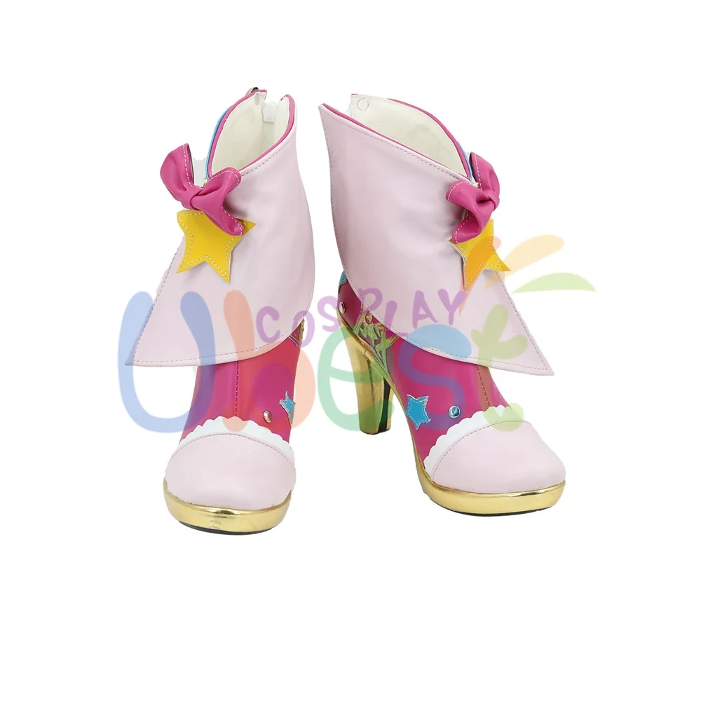 Aikatsu Stars Nijino Yume Shoes Cosplay Women Boots