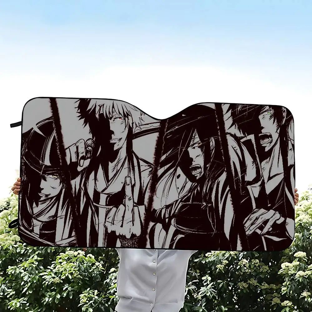 Anime G Gintama parasol de coche cubiertas de parasol de coche cubierta Universal parabrisas visera plegable