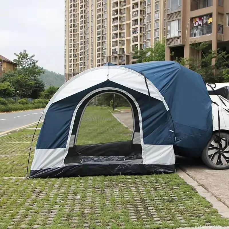 Outdoor Camping Hiking Tents Car Trail Rear Trunk Tent 4 Person Sun Sunshade Waterproof Tent Road Trip For Vehicle Awning new