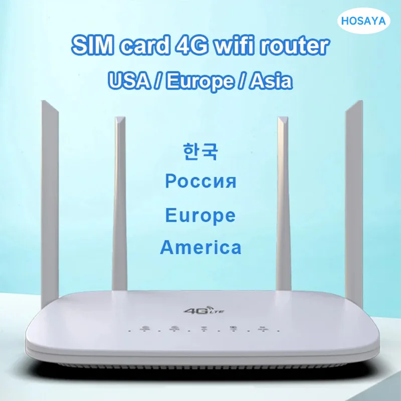 

4G CPE 4G Роутер SIM-карта Wi-Fi модем точка доступа CAT4 32 пользователя RJ45 WAN LAN LTE беспроводной роутер