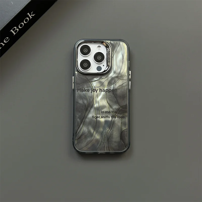 Applies to iphone15promax phone case iphone13 water ripple iphone14 smudges iphone12 ink iphone11 pleats