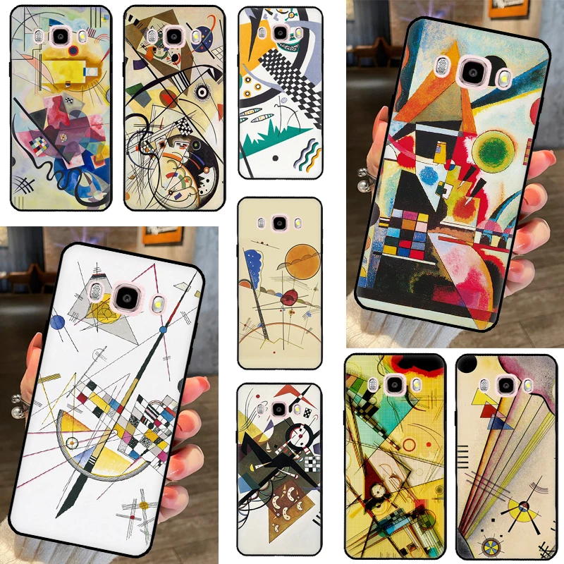 Wassily Kandinsky Abstract Artistic Case For Samsung Galaxy J3 J5 J7 2017 A3 A5 J1 2016 A7 A9 J8 A6 A8 J4 J6 Plus 2018 Coque