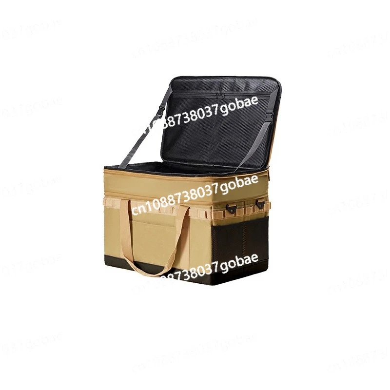 

Outdoor camping equipment storage bag, large capacity can be increased, finishing box is folded
