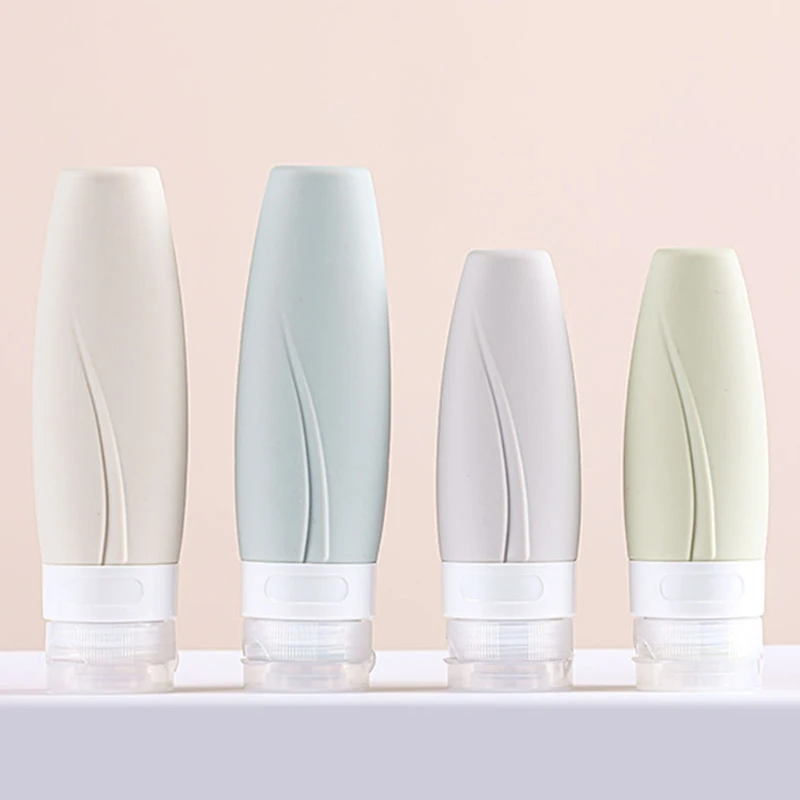 Set bottiglie da ricaricabili riutilizzabili Contenitori portatili per articoli da toeletta in silicone, ideali per