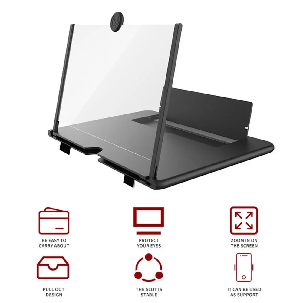 AMPLIFICADOR DE PANTALLA para teléfono móvil, accesorio para ver películas, lupa de pantalla 3d, diseño plegable