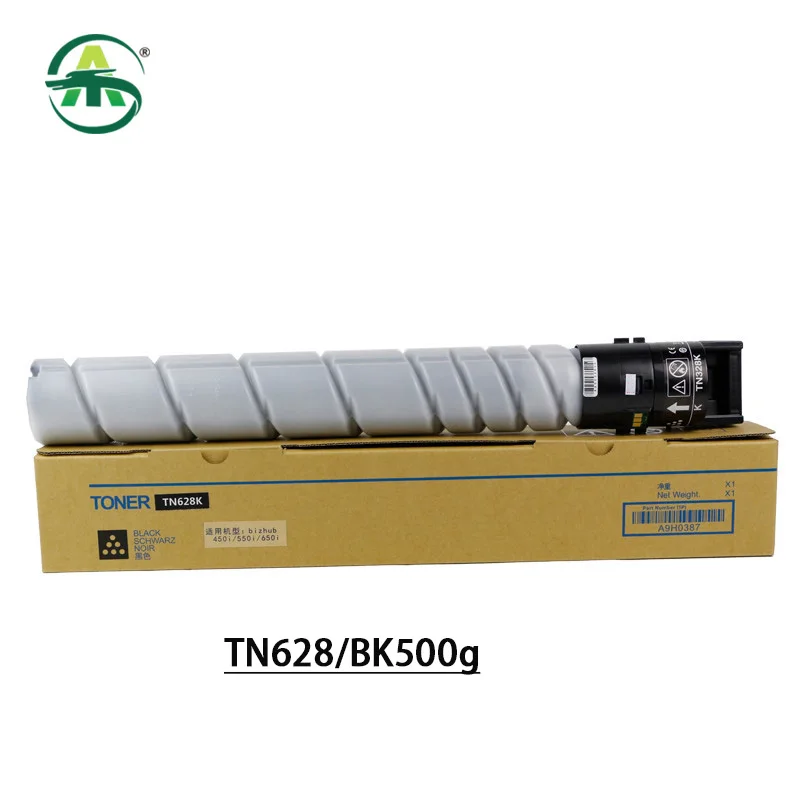 1PC BK500g TN TN628 Toner Cartridge For Konica Minolta Bizhub 450i 550i 650i Toner Powder Copier Spare Parts Copier Supplies